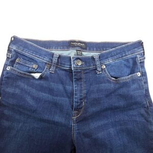 Banana Republic Sculpt Skinny Womens 30 Blue Dark Wash Stretch Denim
